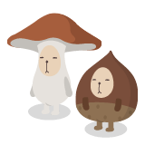 きのこの妖精＆栗の妖精